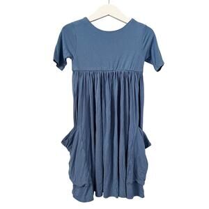 Remie Girl Dusty Blue Day Dress 5